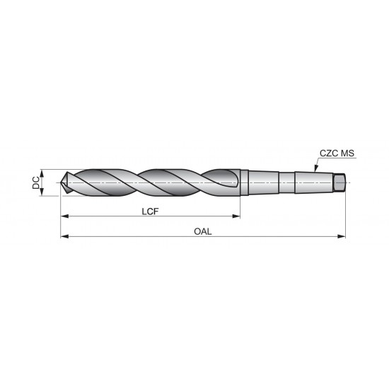 2091.3/64 209 Taper Shank Jobber Drill