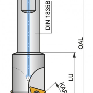 2516-45-11 End Milling Cutter - Chamfering