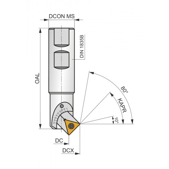 2636-05-25 End Milling Cutter - Chamfering