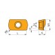 ADEX 160612SR-HF2:M8330 Milling Insert - High Feed