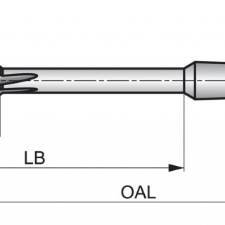 B41110.0 Machine Reamer Extremely unequal spacing