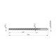 B9533.0 Machine Reamer for Conical Pin Left Hand Helix 45°