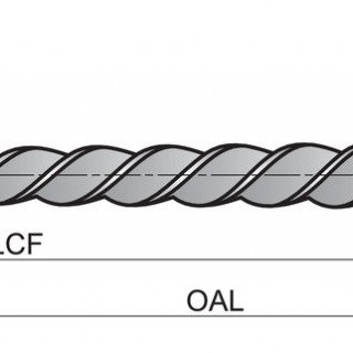 B95410.0 Machine Reamer for Conical Pin Left Hand Helix 45°