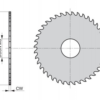 D745100.0X1.0 Metal slitting saw Coarse