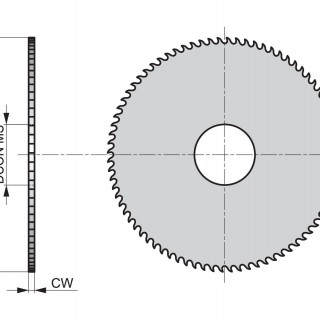 D747125.0X2.0 Metal slitting saw Fine