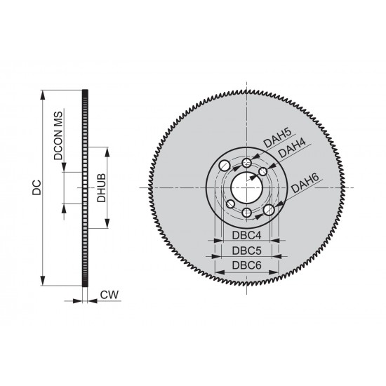 D751250.0X2.0X200 Metal slitting saw Coarse