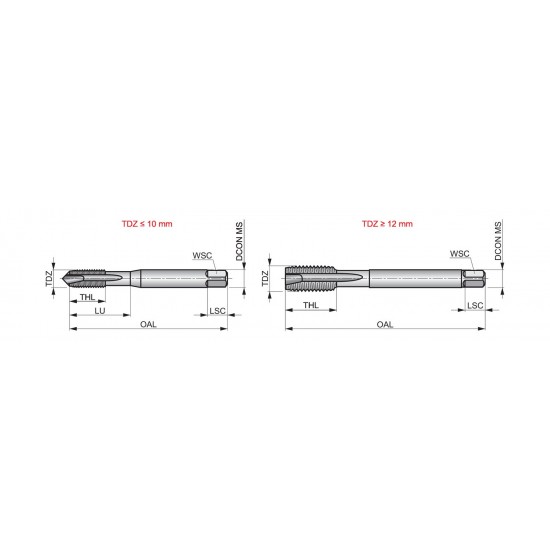 E011M18X1.5 MF Machine Tap Spiral Point