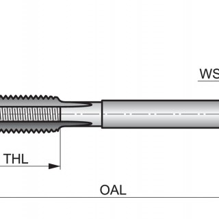 E100M1.6NO8 M Hand Tap Straight Flute