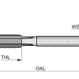 E105M10X1.0NO9 MF Hand Tap Straight Flute