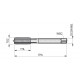 E105M12X1.5NO9 MF Hand Tap Straight Flute