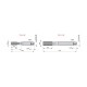 E5246-40NO2 HSS Straight Flute Hand Tap, UNF, ISO Standard