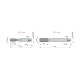 E559M14X1.5NO6 Set of 3 Straight Flute Hand Taps, ISO Standard, Metric-fine