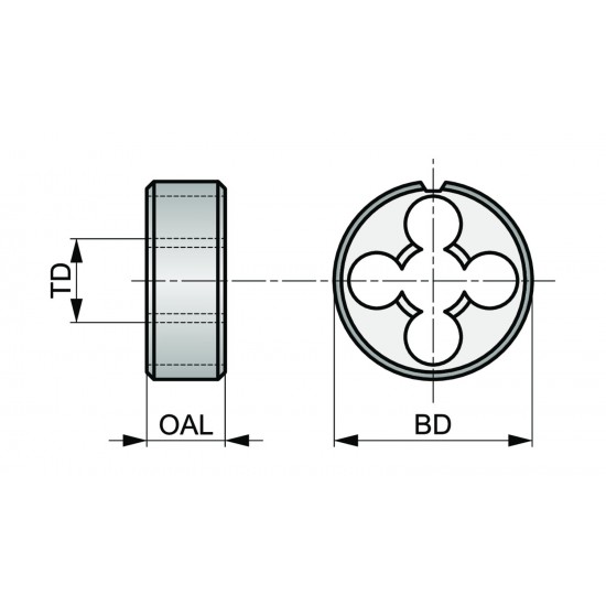 F1701.1/4 G(BSP) Gun Nosed Die