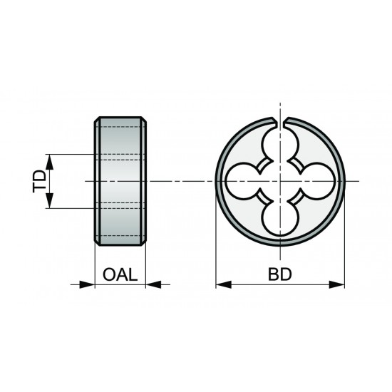 F300M16X1.1/2 M Adjustable Dies