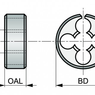 F3701/4X1.5/16 G(BSP) Adjustable Dies