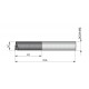 FGR-02C FGR-C Diamond Cut Router - End Mill Cut