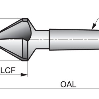 G13731.5 Morse Taper Shank Countersink - 60°