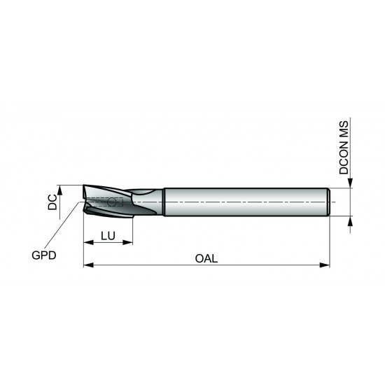 G70215/32 Counterbore Body, Straight Shank