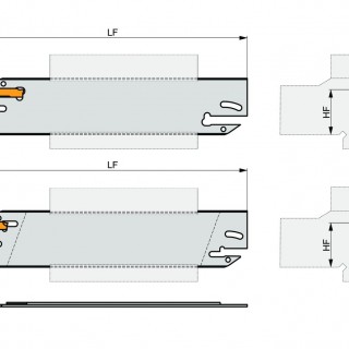 GL1-S26KBL-16 Double-Ended Parting-off and Grooving Blade for GL Inserts