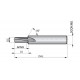 J2004.8X1.0 M Thread Mill Spiral Flute 10°