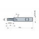 J20513.6X2.0 M Thread Mill Spiral Flute 10° Oil Feed