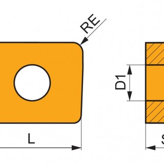 LNET 160616SR-M:M8340 Milling Insert - Heavy Duty