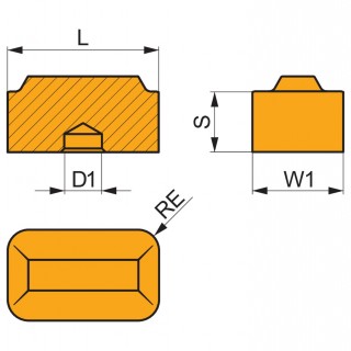 LNMT 311240SN-M:T9315 Turning Insert - Heavy Duty and Railway