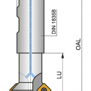 16N2R027B16-SSO09-C End Milling Cutter - Chamfering
