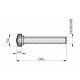 P1017.8 2nd Stage Rotary Burr for Broken Bolt Removal, 150° Countersink