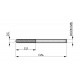 P5053.0X3.0 Rotary Burr - Ball Nosed Cylinder
