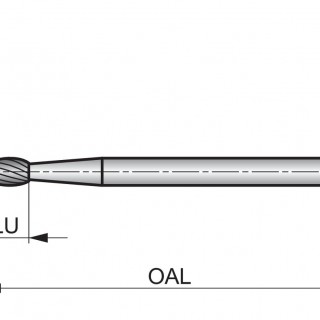 P5093.0X3.0 Rotary Burr - Oval