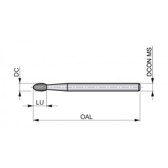 P5093.0X3.0 Rotary Burr - Oval
