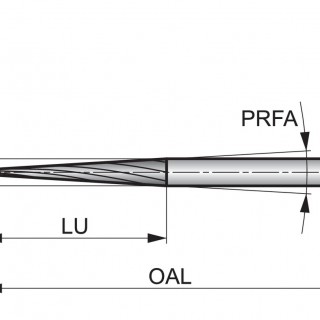 P5233.0X3.0 Rotary Burr - Cone