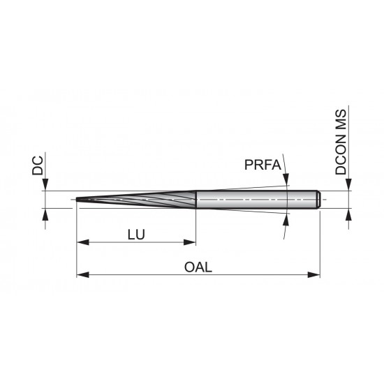 P5233.0X3.0 Rotary Burr - Cone