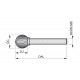 P7078.0X6.0 Rotary Burr - Ball