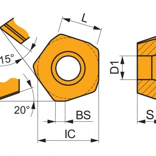 PDMX 0905ZEER-M:8215 Milling Insert - High Feed