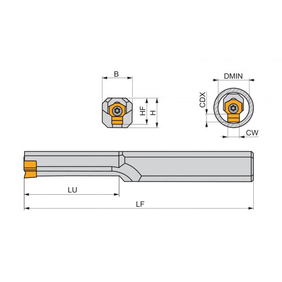 PHZ 1512-10 Broaching Tool Holder