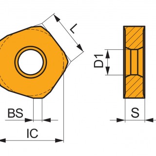 PNMU 1308DNSR-M:8215 Milling Insert - Heavy Duty