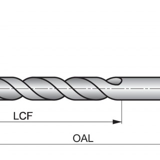 R51FS1/8 R51FS Taper Length Drill