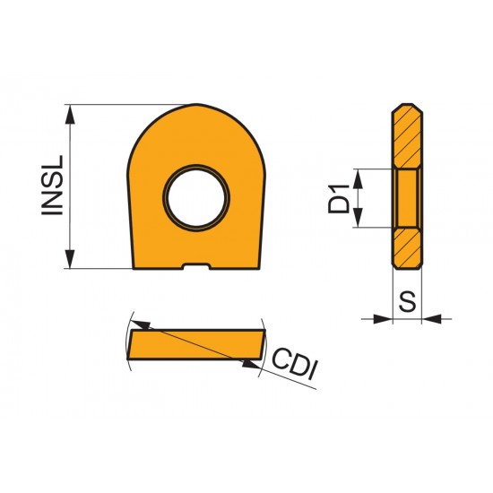 RC 16:M8330 Milling Insert - Copy and Profile