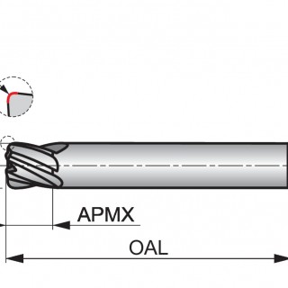 S53610.0XR2.0 High Feed End Mill