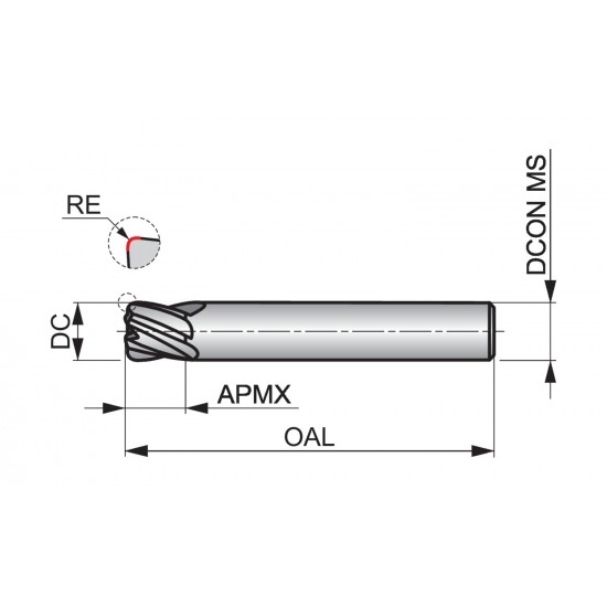 S5366.0XR1.0 High Feed End Mill