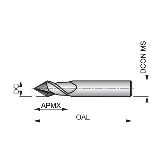 S7394.0 Chamfering End Mill - 60°