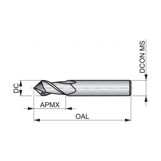 S74010.0 Chamfering End Mill - 90°