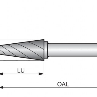 SL-30FM SL-FM Rotary Burr - Ball Nosed Cone