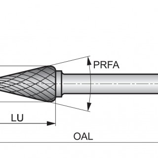 SM-10DC SM-DC Rotary Burr - Cone