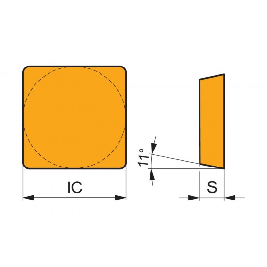 SPGN 150412:M8330 Milling Insert - Face