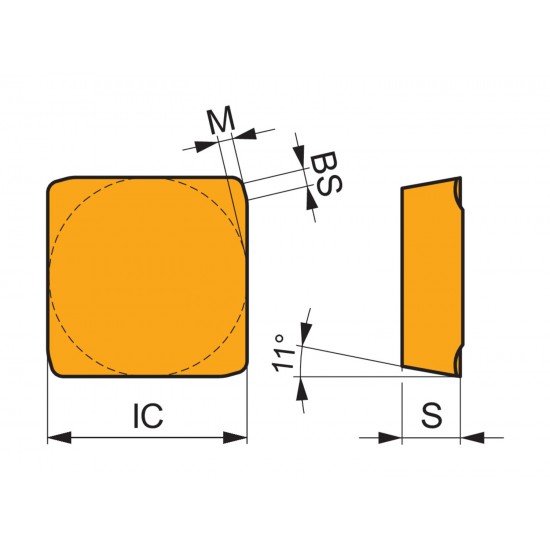 SPKR 1504EDSR:M8340 Milling Insert - Face
