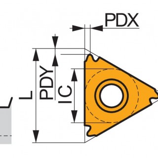 TN 16ER080ACME:T8030 Threading Insert External Full Profile - 29° ACME-thread