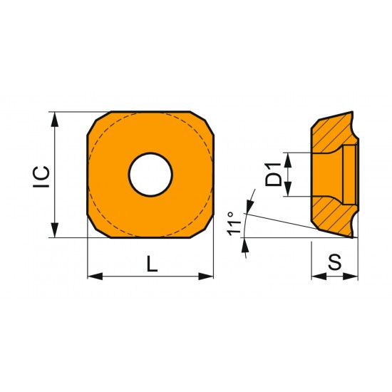 XPET 0703AP:D8345 Indexable Drill Insert